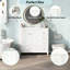 Meuble-lavabo blanc 36 po Vespera Lune