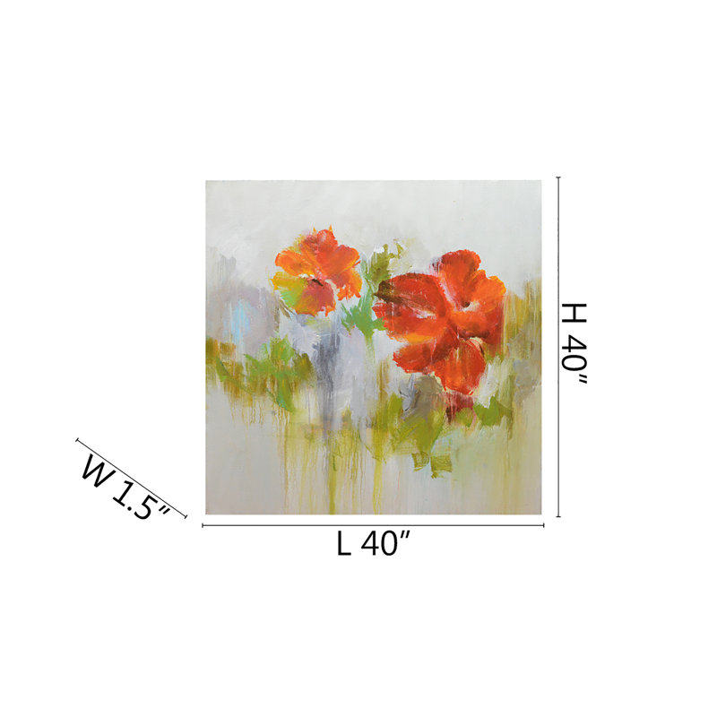 Floral, reproduction de peinture à l'huile sur toile