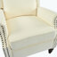 Fauteuil inclinable rembourré à dossier manuel