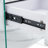 Transparent tempered glass Bedside table with drawers