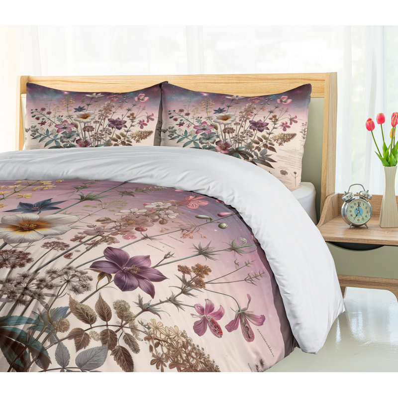 Botanic Duvet Cover, California King Duvet Cover + 2 Standard Shams