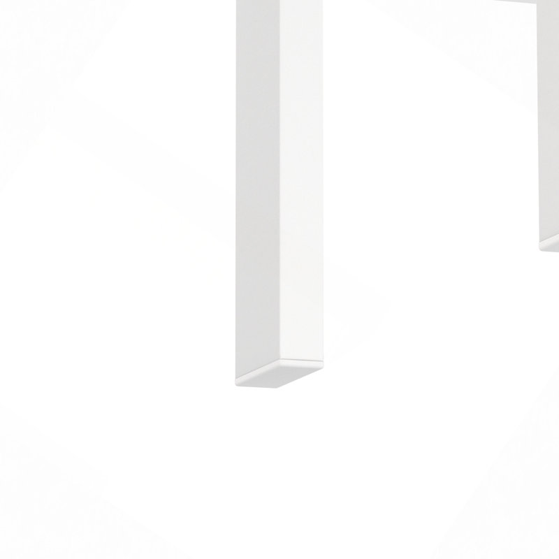 Table de bout moderne en verre trempé, table de bout, table carrée pour le salon, transparent, Blanc
