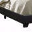 King Bed Frame, Warwick Black Upholstered Design Panel Eastern