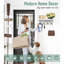 Porte-clés mural en bois avec 4 crochets doubles et porte-courrier mural blanc