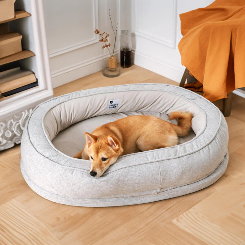  Lit pour chien lavable Donut, gris, taille XL, Gray