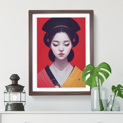 Peaceful Geisha - Single Picture Frame Print