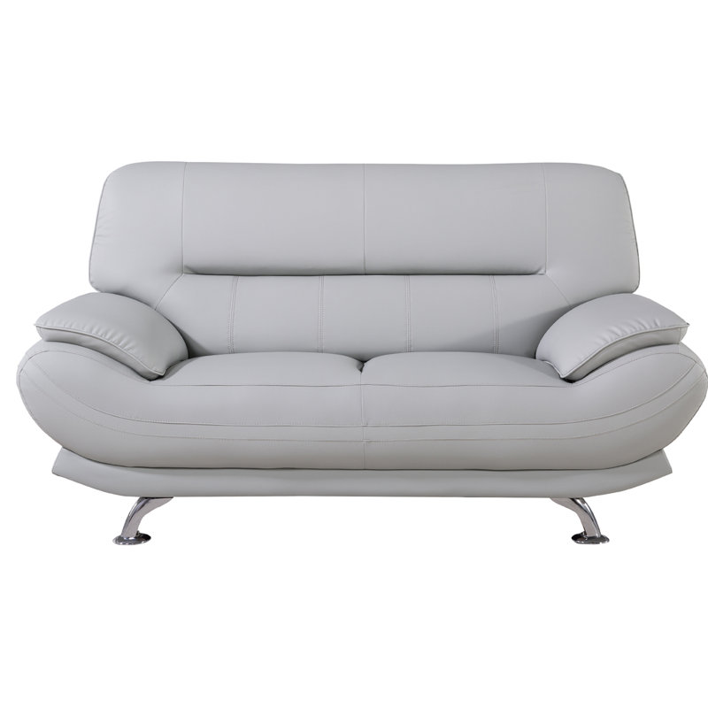 Knudson Pillow Top Arm, Light Gray, 36" H x 67" W x 38" D