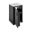Meuble-lavabo moderne 20 "avec lavabo, tablettes réglables, support de rangement-1811493500