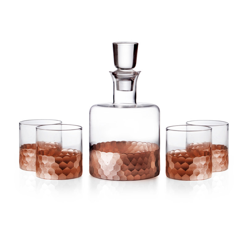 Ensemble de carafe à décanter 5 pièces Lott, Cuivre