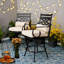 Tabouret de bar 25 po avec coussin Alyne Aafreen