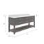 Meuble-lavabo de comptoir en marbre blanc Carrara de 72 po avec façade Cronin-1926416424-1951781815