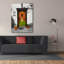  «Peekaboo» par Dante Plata, art mural sur toile, 40 po x 54 po