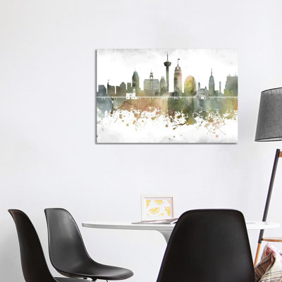 San Antonio Skyline - Wrapped Canvas Print
