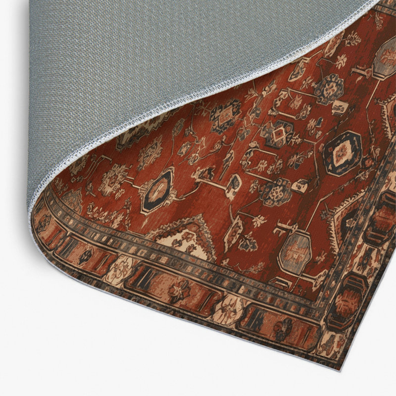 Turkish Brown Indoor and Outdoor Area Rug, Rectangle 2' x 3'