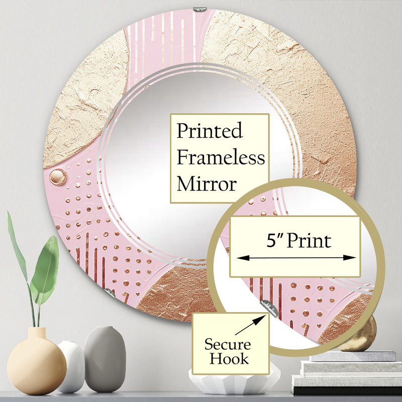 Miroir mural sans cadre Kidderminster, 24 po x 24 po
