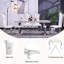 Chaise d'appoint Hurl en blanc
