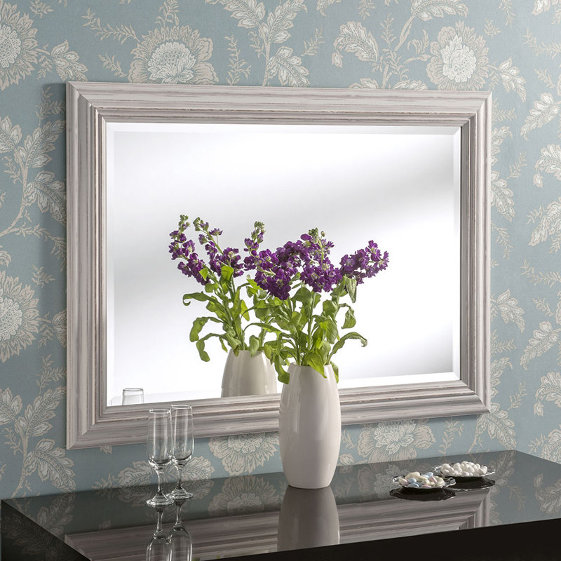 Madelyn High Density Resin Flat Wall Mirror, 72.5cm H x 100.5cm W