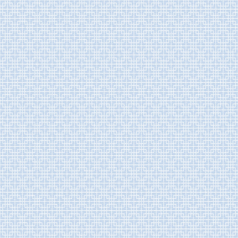 TexStyle Greek Key Texture 33' L x 21" W Metallic/Satin Wallpaper Roll, Blue