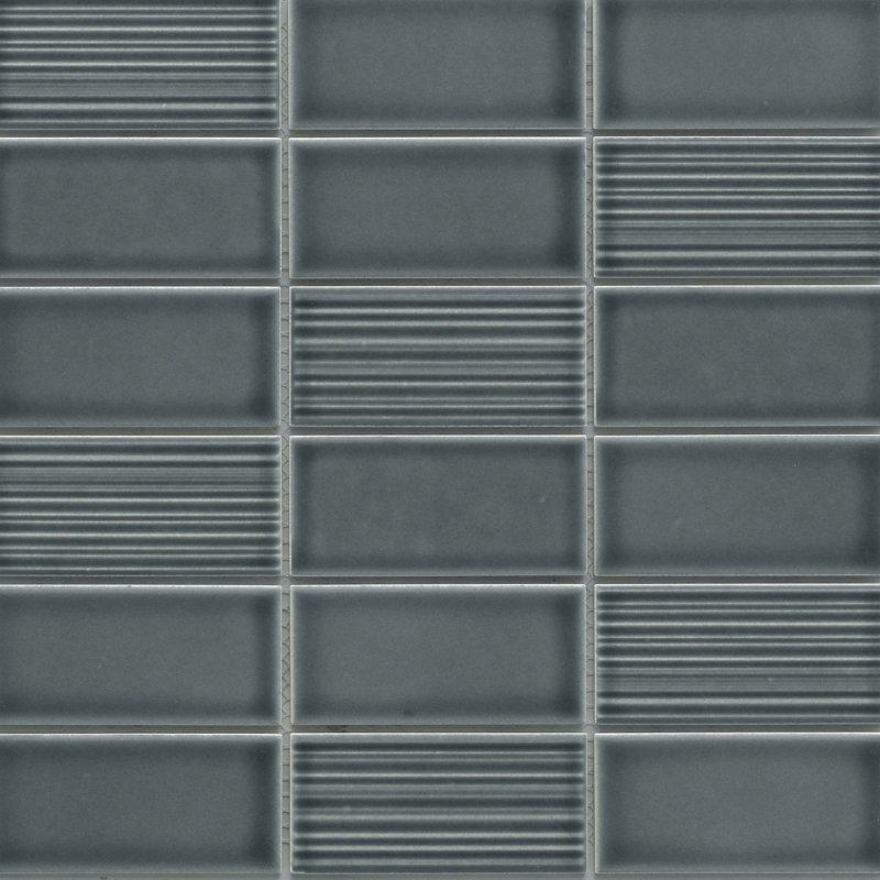 Nagara Gray 11 in. x 11 in. Glossy Ceramic Wall Tile (13.23 sq. ft./Case), Gray