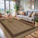 Beige/Brown Geometric Indoor/Outdoor Rug