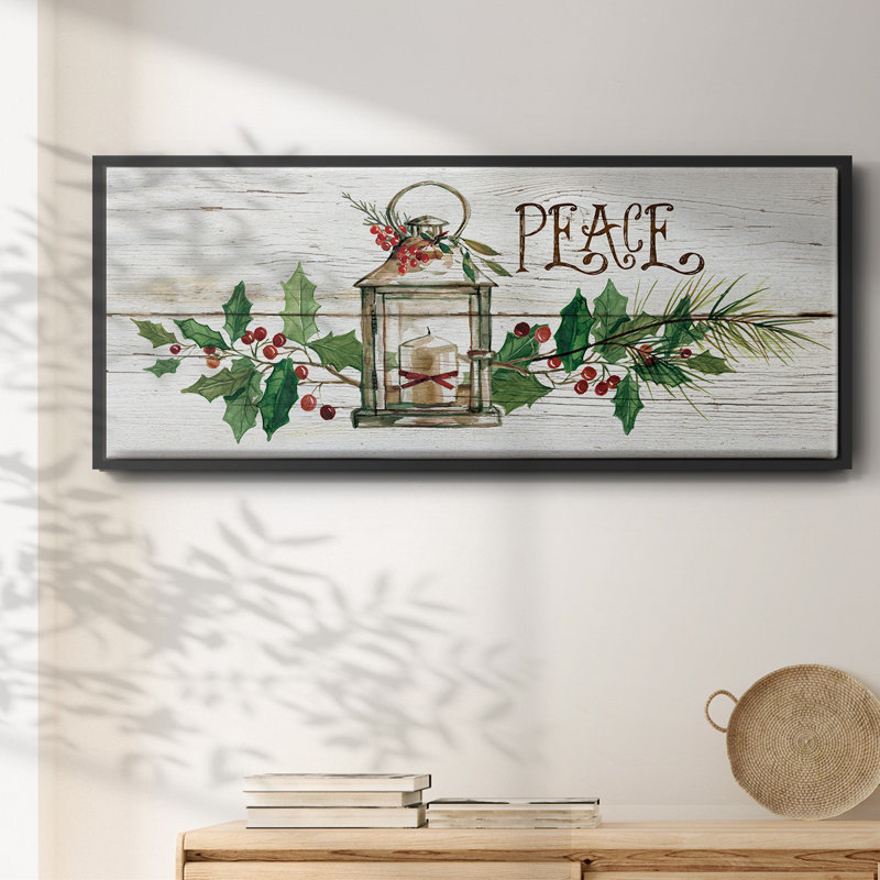 Rustic Peace - toile encadrée, H 8 po x l 20 po