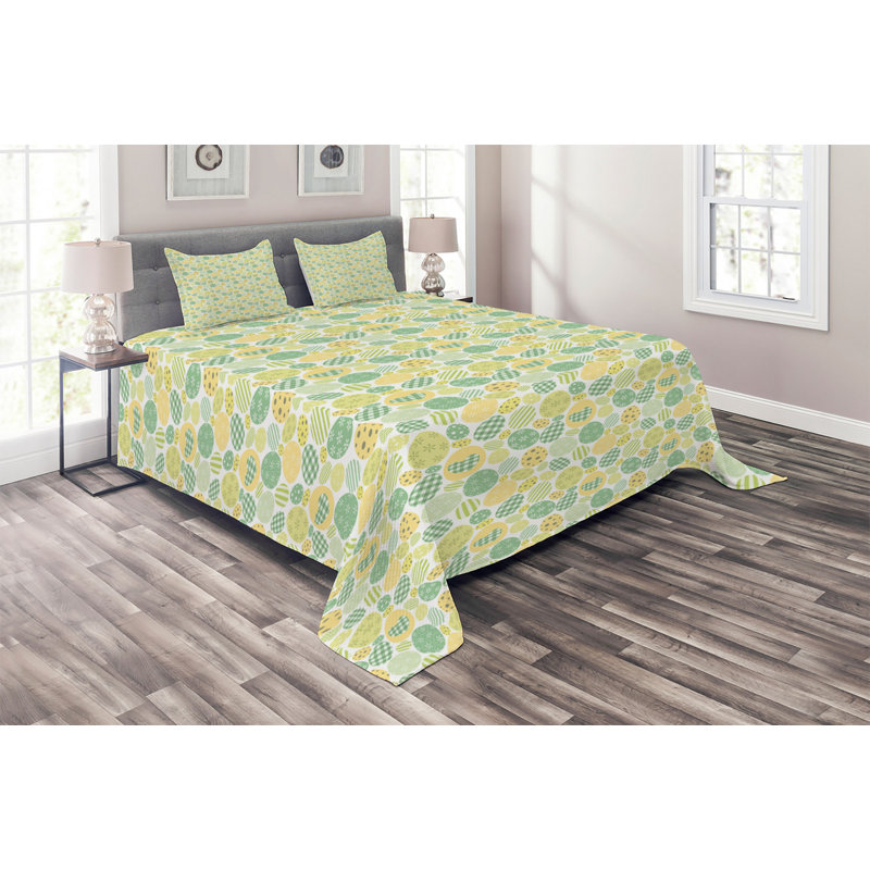 Modern & Contemporary Polyester Coverlet, King Bedspread + 2 Shams