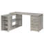Bureau en forme de L à 3 tiroirs Tona Grey Driftwood-494065737