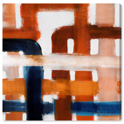Brûlé et rouillé sur toile