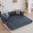 78.5" Convertible Sleeper Sofa Modular Floor Couch Foldable Funton - No Assembly Needed-2054912859
