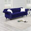 Canapé formel de luxe en velours 1pc avec coussins de salon-2038108609