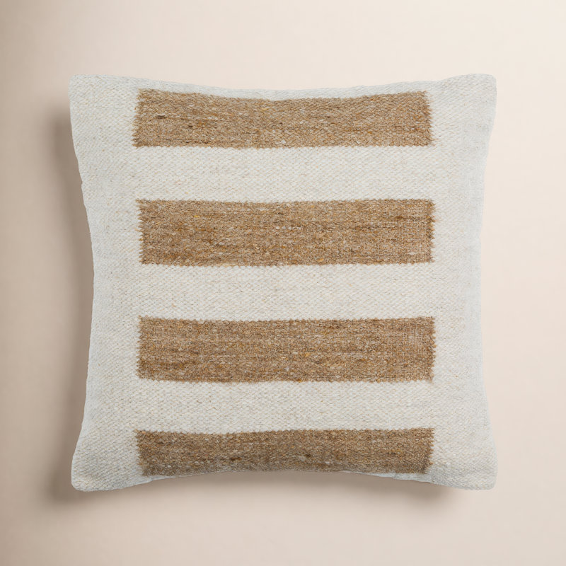 Coussin Osmund, Brun, 18 po x 18 po, Polyester/ Bourre en polyester