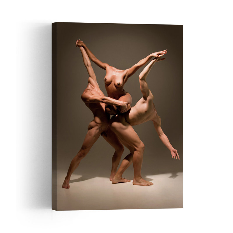 Étreinte nue élégante, impression d'art mural moderne et abstraite élégante, H 24 po x l 16 po