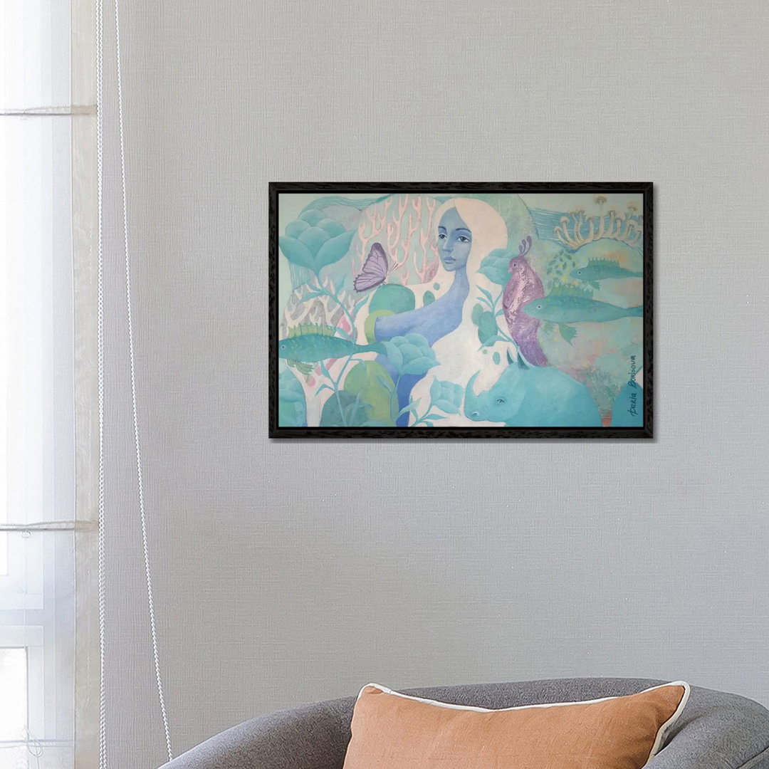 Blue Planet von Daria Borisova - Galerie-verpackte Leinwand Giclée auf Leinwand