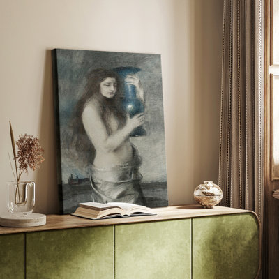 Vintage Portrait Print CIV -Gallery Wrapped Cavas