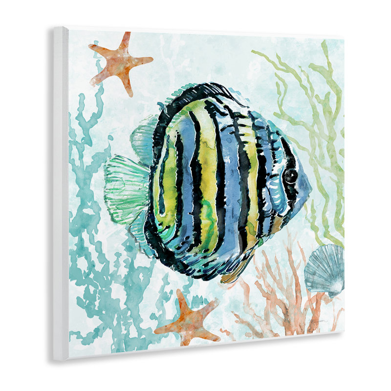  Art mural rayé «Angel Fish» par Carol Robinson