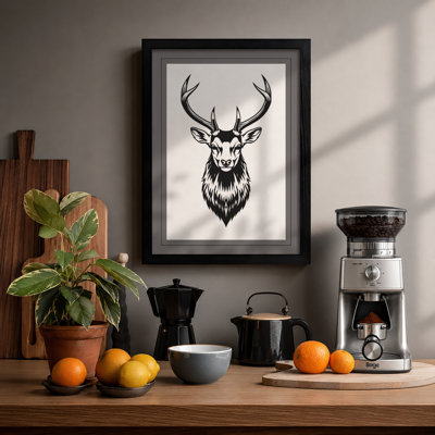 Majestic Deer Graphic 1 Piece Wall Art