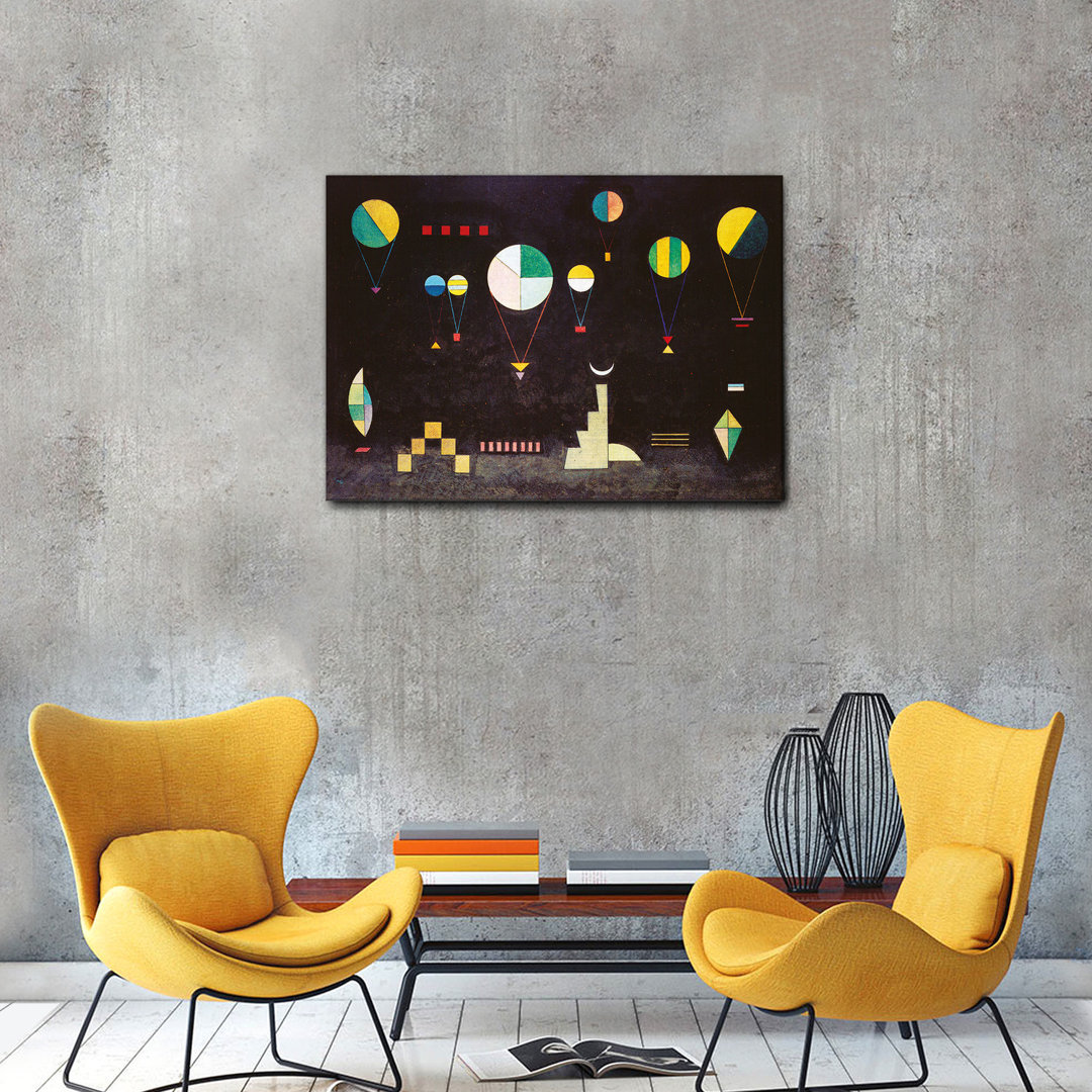 Ebern Designs - Quadro - Vassily Kandinsky - Piatto Profondo - Vetro Acrilico Plexi - 100X70 - Pronto Da Appendere - Qua...