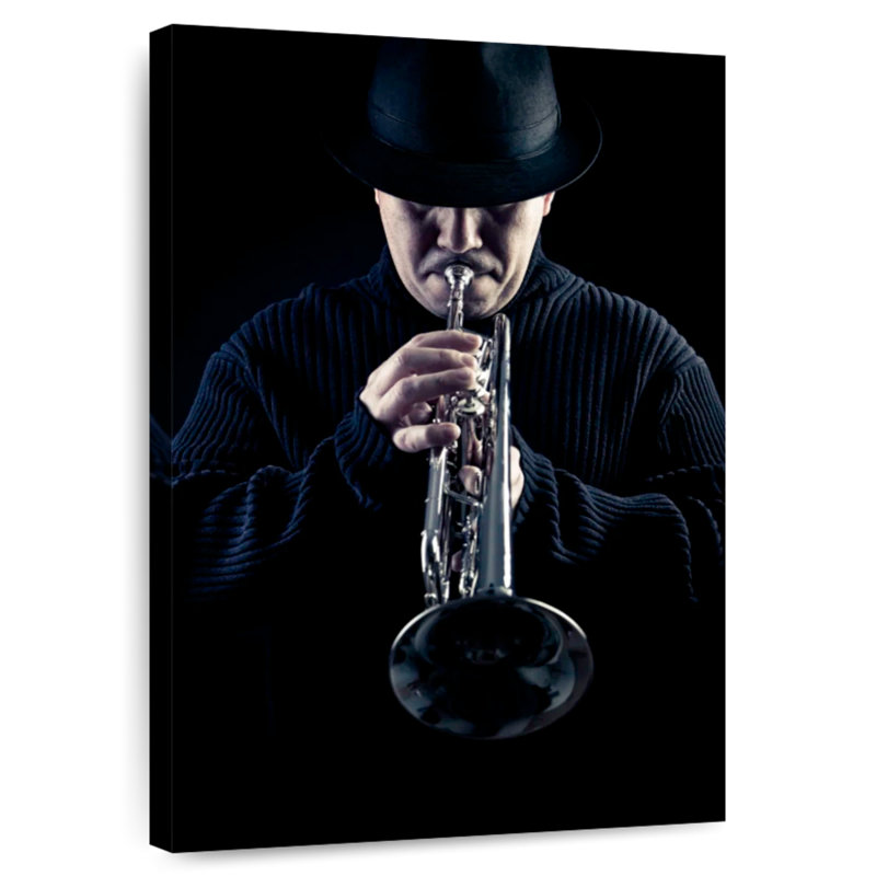 Abarca Jazz Trumpeter, 45" H x 30" W