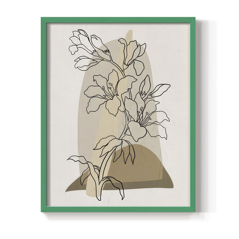 «Modern Botanical I», H 21 po x l 17 po, Vert