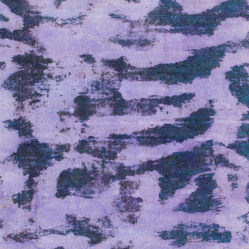 Tapis décoratif multicolore à motif abstrait, Carré 7 pi