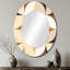 Geometric Harmony - Miroir mural ovale moderne-269153765