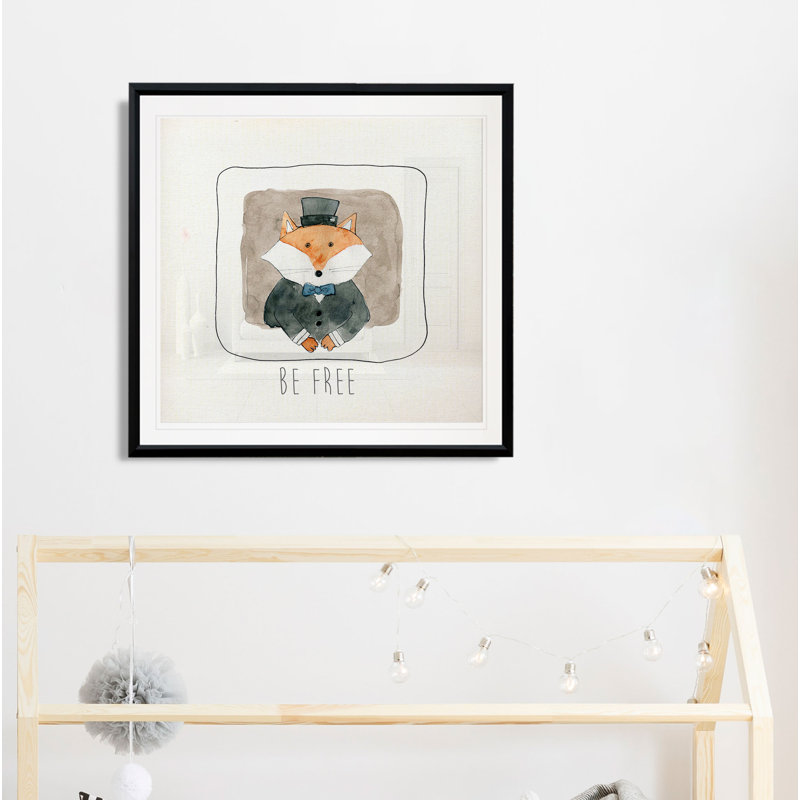 Simply Be Animals, 30.5" H x 30.5" W x 1.5" D, Black Plastic Framed