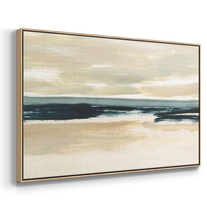 «Sand and Sea I», reproduction d'art sur toile, Naturel, H 25 po x l 37 po x P 2 po
