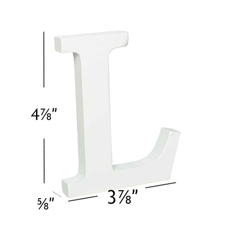 Bloc de lettres en bois, L