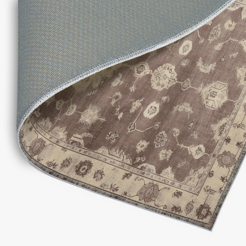 Tapis d'intérieur et d'extérieur surteint beige, Rectangle 4pi x 6 pi