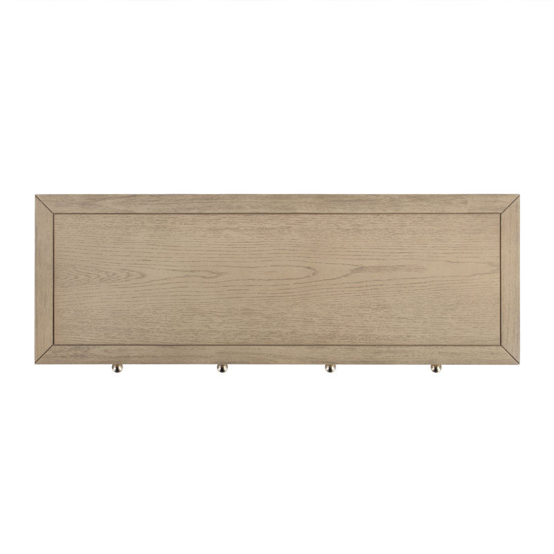 Nora 2 Drawer Console Table, Light Oak