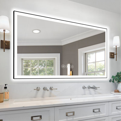 Frameless LED Bathroom Mirror,Smart Mirror