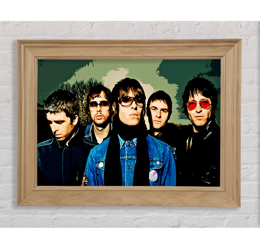 Oasis Pop Colour - Einzelner Bilderrahmen Kunstdrucke