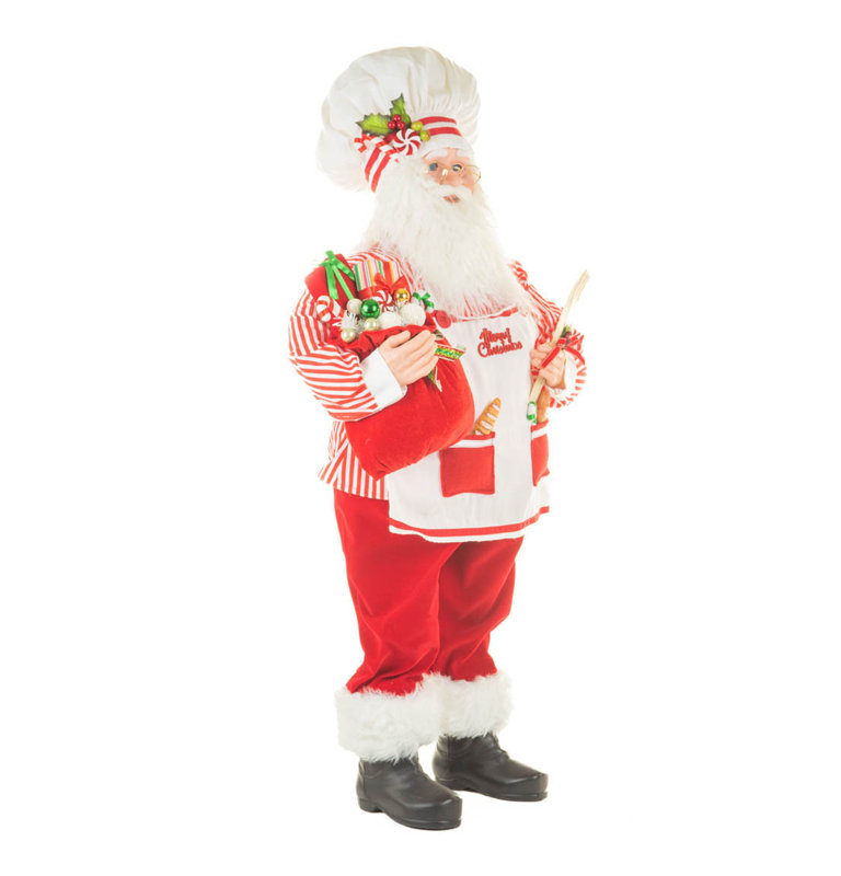 Red Culinary Santa