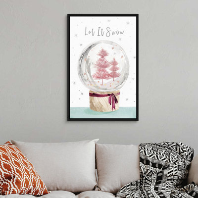 "Let It Snow I", reproduction d’art textuel sur toile